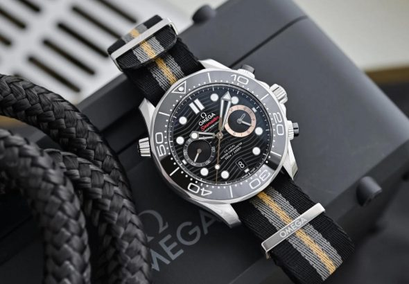 Perfect Replica Omega Seamaster Diver 300M Chronograph 007 First Light Watches